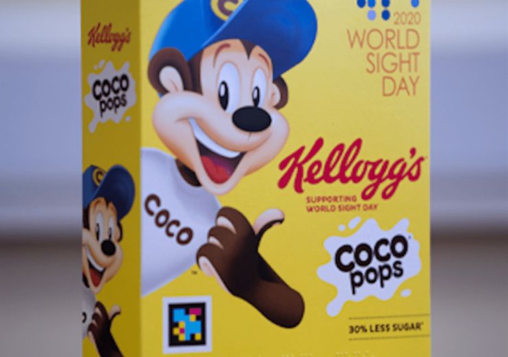 kelloggs coco pops box for blind